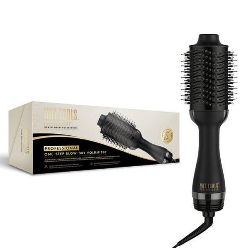 Perie electrica fixa Hot Tools One-Step Blow Dry Volumiser - Pro Artist Black Gold collection - 3 trepte de temperatura - HTDR1090BGUKE