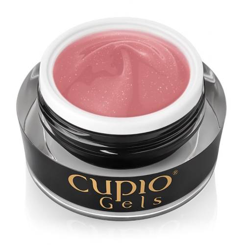 Cupio Gel pentru tehnica fara pilire - Make-Up Fiber Shimmer Rose 30ml