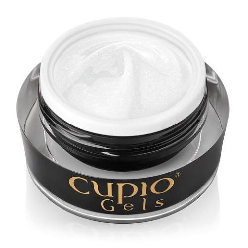 Cupio Gel pentru tehnica fara pilire - Make-Up Fiber Sparkle Ivory 30ml