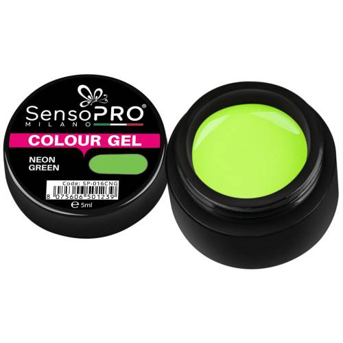 Gel UV Colorat Neon Green 5ml - SensoPRO Milano