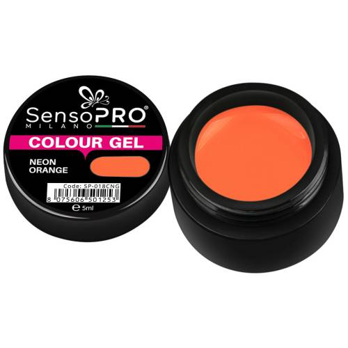 Gel UV Colorat Neon Orange 5ml - SensoPRO Milano