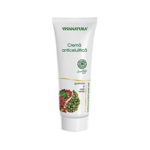 Crema Anticelulitica Guarana si Ceai Verde Vivanatura - 250 ml