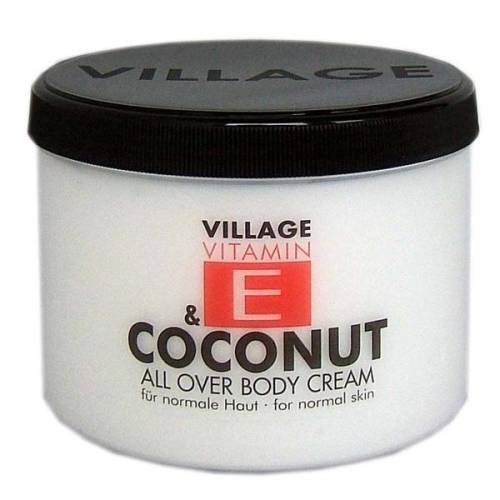 Crema de corp cu Vitamina E si Cocos - Village Cosmetics - 500 ml