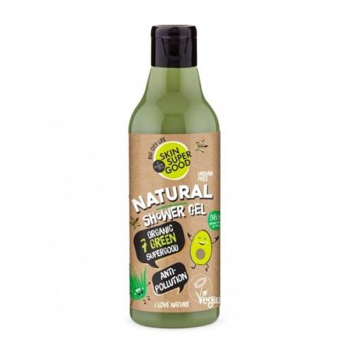 Gel de Dus Natural Anti-Poluare cu 7 Extracte verzi Skin Supergood Organic Shop - 250ml