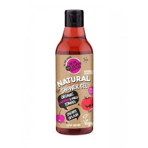 Gel de Dus Natural Cherry Splash Skin Supergood Organic Shop - 250ml