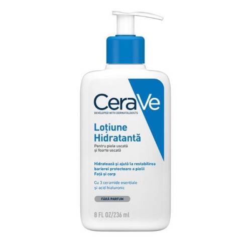 Lotiune hidratanta de fata si corp pentru piele uscata si foarte uscata - CeraVe - 236 ml