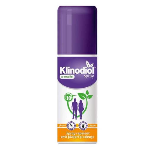 Spray Repelent pentru Tantari si Capuse cu Eucalipt pentru Adulti - Klintensiv Klinodiol Spray - 100 ml