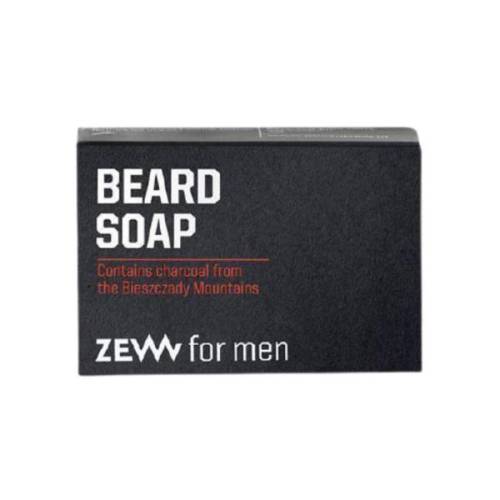 Sapun natural pentru barba - cu carbune din Muntii Bieszczady - curata barba si mentine pielea fetei hidratata si neteda - Zew for men - 85g