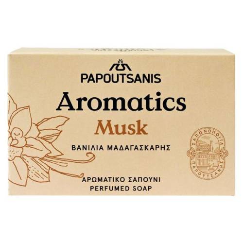 Sapun Solid cu Mosc - Musk Aromatics - Papoutsanis - 100 g