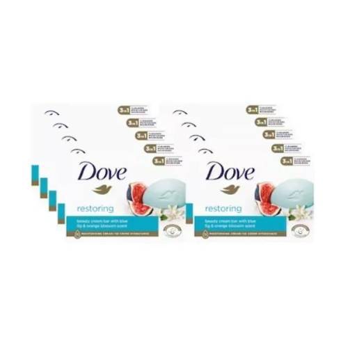 Set 10 x Sapun solid Dove Restoring - 1/4 crema hidratanta - 90 gr