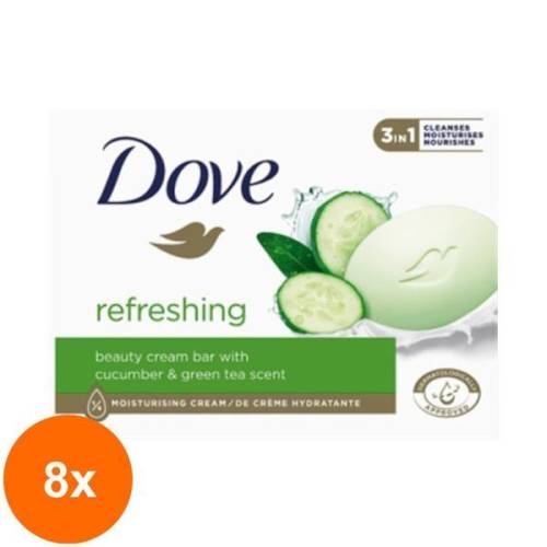 Set 8 x Sapun Crema Dove Refreshing Cucumber - Castravete - 90 g