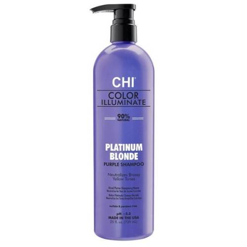 Sampon Nuantator pentru par Blond - CHI Farouk Platinum Blonde Purple Shampoo - 739 ml