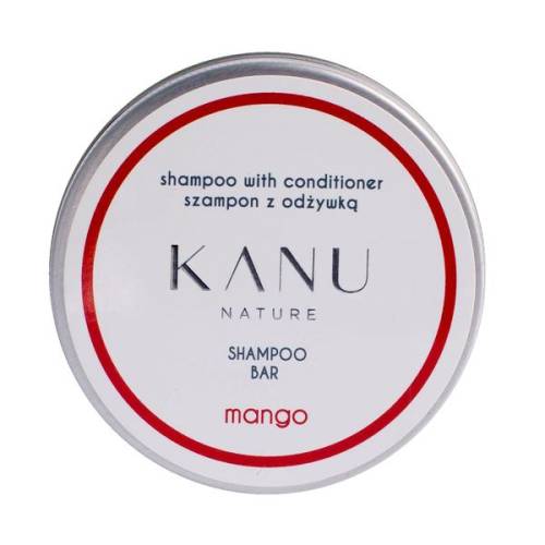 Sampon si Balsam Solid 2 in 1 cu Mango in Cutie de Metal - KANU Nature Shampoo Bar with Conditioner Mango - 75 g