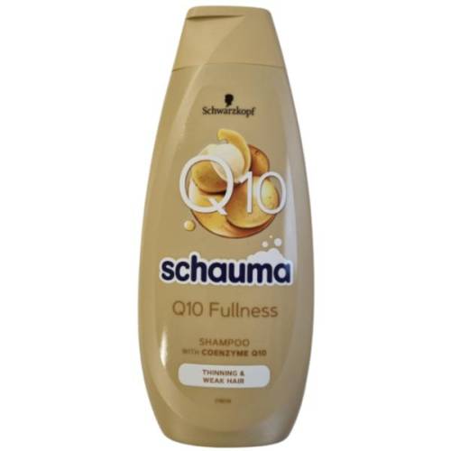 Sampon cu Coenzima Q10 pentru Par Fragil si Subtire - Schwarzkopf Schauma Q10 Shampoo for Thinning & Weak Hair - 400 ml