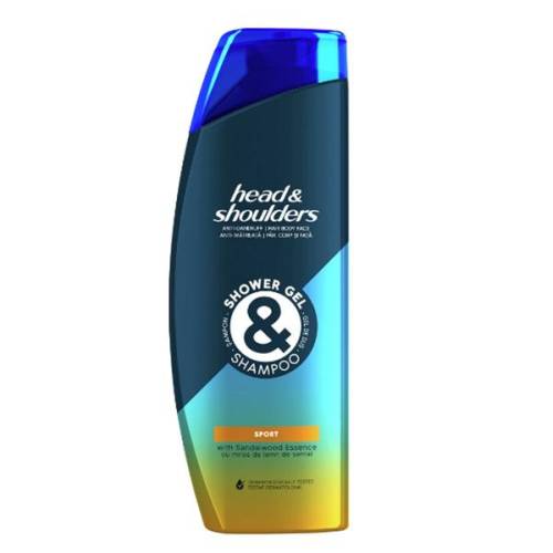 Sampon si Gel de Dus Sport pentru Barbati - Head&Shoulders Anti-Dandruf Shower Gel& Shampoo Sport - 360 ml