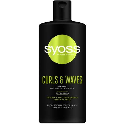 Sampon pentru Par Cret sau Ondulat - Syoss Professional Performance Japanese Inspired Curls & Waves Shampoo for Wavy & Curly Hair - 440 ml