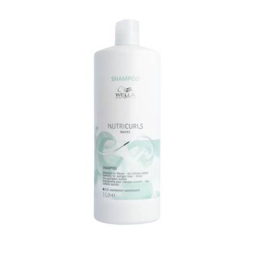Sampon pentru Par Ondulat - Wella Professionals Nutricurls Waves Shampoo - varianta 2023 - 1000 ml