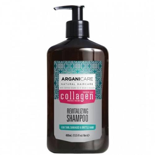 Sampon Revitalizant cu Colagen pentru Par Subtire - Deteriorat si Fragil Arganicare - 400ml
