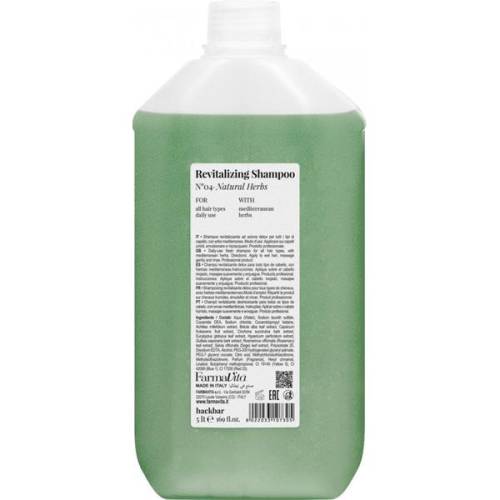 Sampon pentru Toate Tipurile de Par cu Ierburi Naturale - FarmaVita Back Bar Revitalizing Shampoo No04 Natural Herbs - 5000 ml
