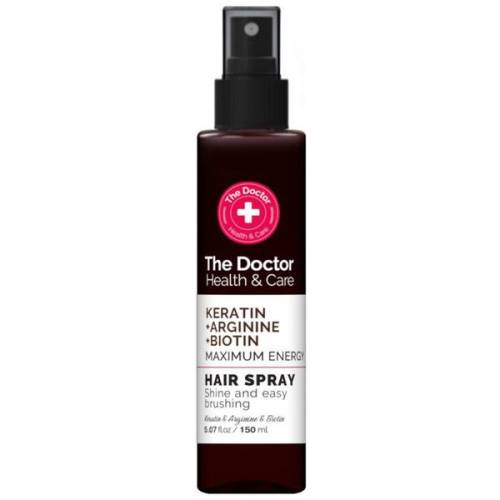 Spray Energizant - The Doctor Health & Care Keratin + Arginine + Biotin Hair Spray Shine and Easy Brushing - 150 ml