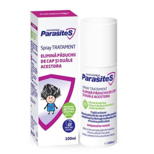 Spray Tratarea Paduchilor Santaderm ParasiteS - 100 ml