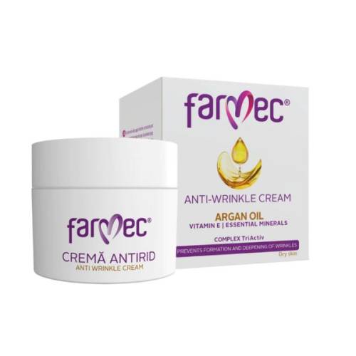 Crema Antirid cu ulei de Argan Farmec - 50ml