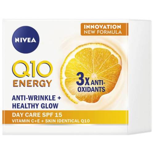 Crema Antirid de Zi Q10 Energy cu SPF 15 - Nivea Anti-Wrinkle + Healthy Glow Day Care - 50 ml