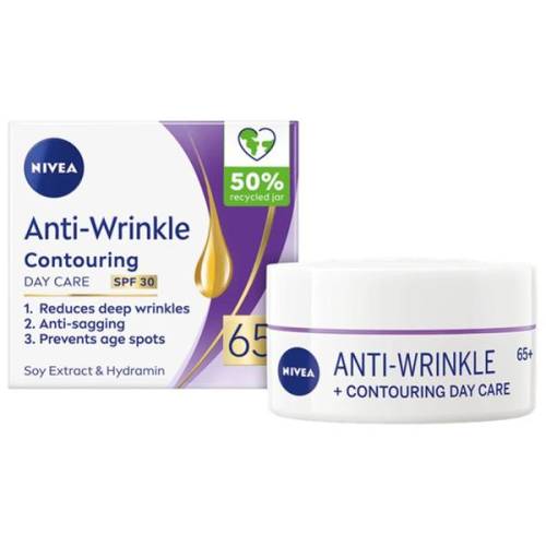 Crema Antirid de Zi pentru Redfinirea Fetei 65+ - Nivea Anti-Wrinkle Contouring - 50 ml