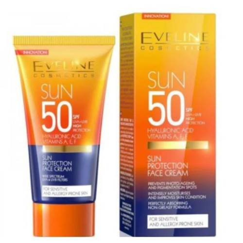 Crema de fata cu protectie solara SPF50 Eveline - 50ml