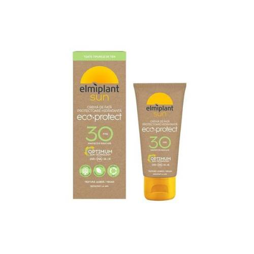 Crema de Fata Protectoare Hidratanta - Elmiplant Sun Eco Protect FPS 30 pentru Toate Tipurile de Ten - 50 ml