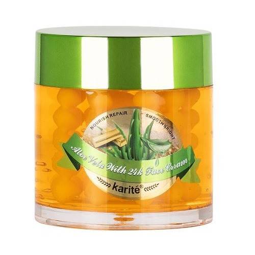 Crema de fata reparatoare - Karite - Aloe Vera & Aur 24K - 55 ml