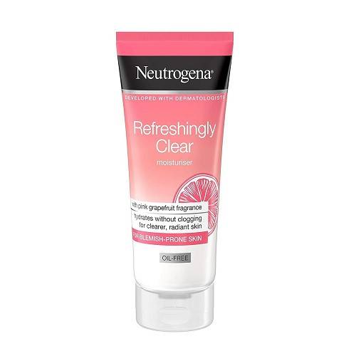 Crema hidratanta pentru ten cu imperfectiuni - Neutrogena - Refreshingly Clear Moisturizer - Oil Free - Grapefruit - 50 ml