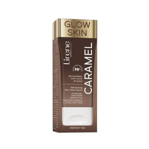 Crema-ser autobronzant facial Lirene Perfect Tan - Caramel Glow - 50ml