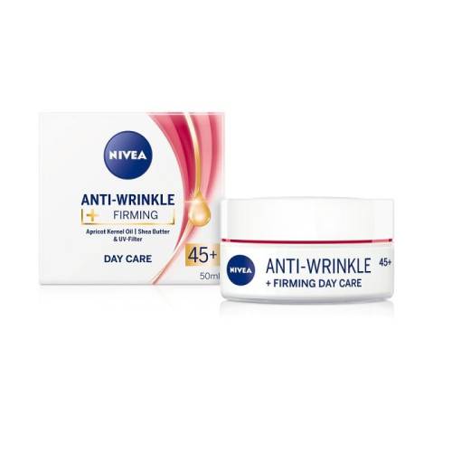 Nivea anti-wrinkle +firming crema antirid 45+