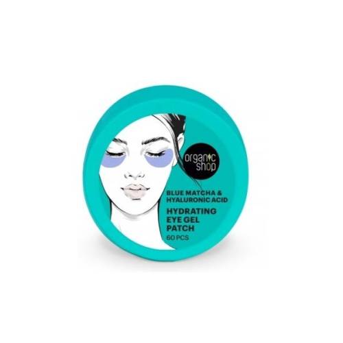 Masca Patch pentru Ochi cu Acid Hialuronic si Blue Matcha Organic Shop - 60 buc