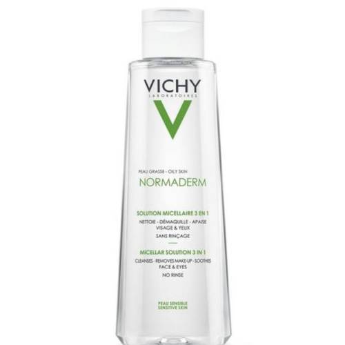 Apa micelara pentru demachierea tenului sensibil - gras sau cu tendinta acneica Normaderm - Vichy - 200 ml