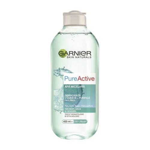 Apa micelara pentru ten mixt cu tendinta de ingrasare Pure Active Skin Naturals - Garnier - 400 ml