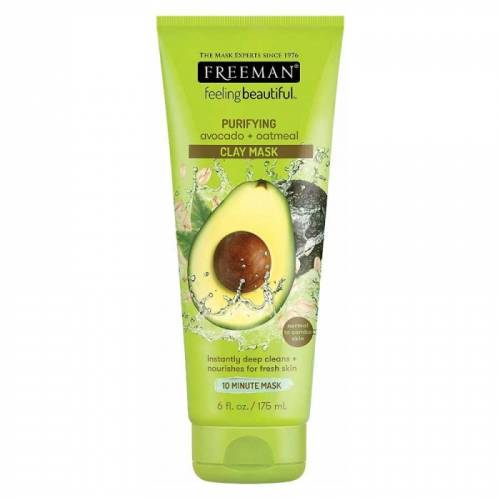 Masca hranitoare si purificatoare FREEMAN Purifying Avocado + Oatmeal Clay Mask - 175 ml