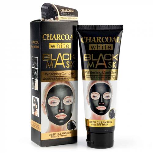 Masca neagra de fata cu Carbune Activ - Vitamina A E - Efect detoxifiant si de intinerire - WOKALI BLACK Mask - 130 ml