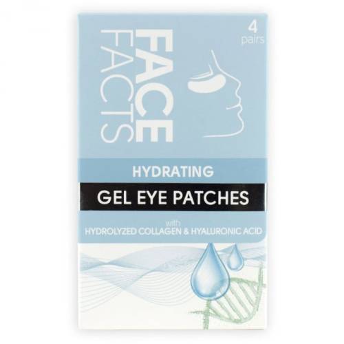 Set Plasturi pentru Ochi cu Colagen Hidrolizat si Acid Hialuronic - 4 Perechi (8 bucati) - Face Facts