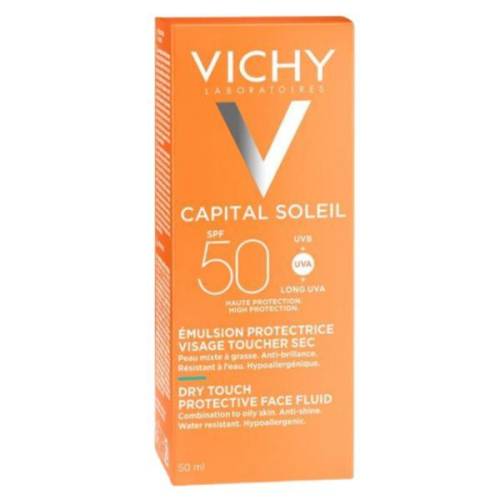 Emulsie matifianta cu protectie solara SPF 50+ pentru fata Capital Soleil - Vichy - 50 ml
