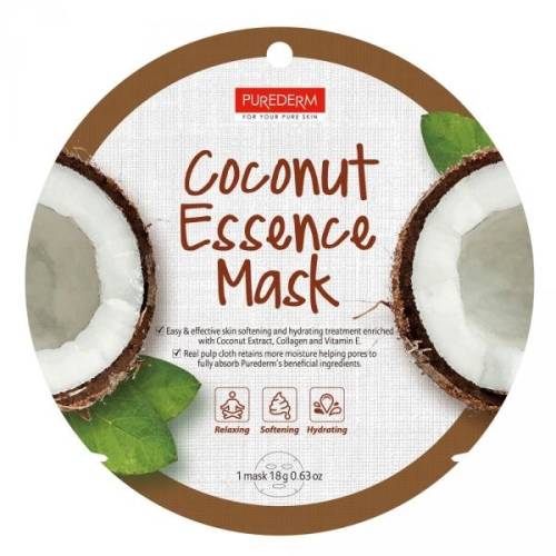 Purederm Masca faciala cu colagen - vitamina E si extract de cocos 1buc