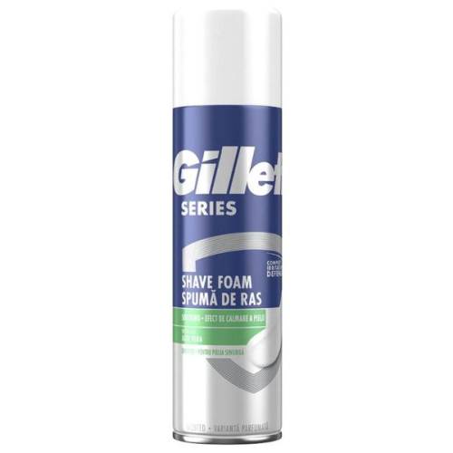 Spuma de Ras pentru Pielea Sensibila cu Aloe Vera - Gillette Shave Foam Sensitive Skin Soothing - 200 ml