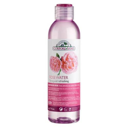 Tonic pentru fata cu apa de trandafiri - Corpore Sano Rose Water Tonic - 200 ml
