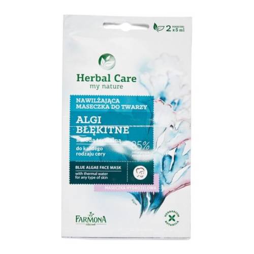 Masca Hidratanta cu Alge Albastre - Farmona Herbal Care Blue Algae Face Mask - 2 x 5ml