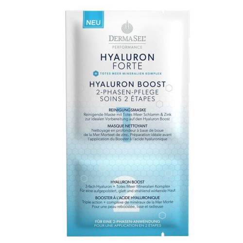 Masca de intretinere in 2 faze Hyaluron Forte Boost Dermasel 9 ml