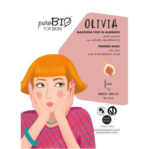 Masca Peel-Off cu Smochine pentru Ten Gras Olivia PuroBio Cosmetics - 13g