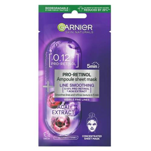 Masca servetel concentrata Skin Naturals ProRetinol - Garnier - 19 g