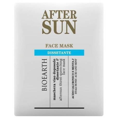 Masca Servetel dupa Expunerea la Soare pentru Ten Deshidratat - Bioearth After Sun Face Mask Dissetante - 1 buc