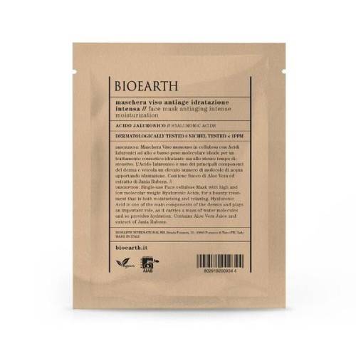 Masca pentru Ten Antirid cu Acid Hialuronic - Tip Servetel - Bioearth - 1 buc